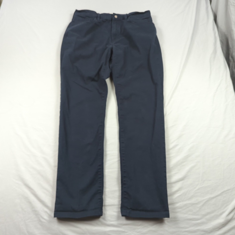 Flint Tender Pants Mens 34x32 Blue Slim Casual Preppy Office